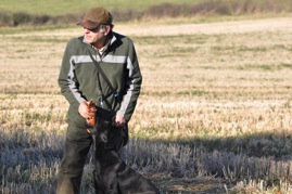 Phil and dog with dummy